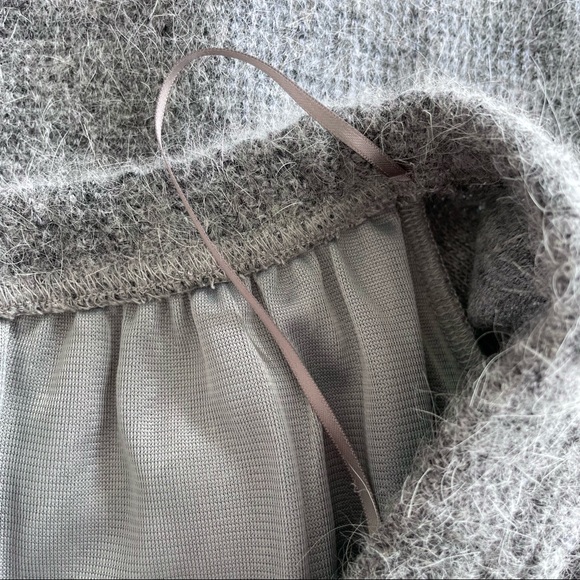 HOST PICK Ecru Lab Soft Wool Blend Off Shoulder Option Sweater Dress - Picture 14 of 15